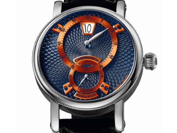 Chronoswiss 瑞宝腕表怎么样?三针一线跳时款腕表(图1)