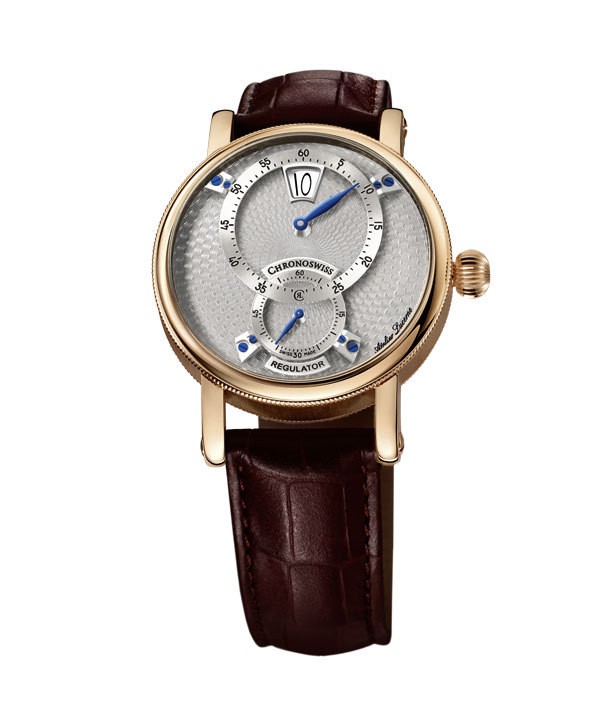 Chronoswiss 瑞宝腕表怎么样?三针一线跳时款腕表(图4)