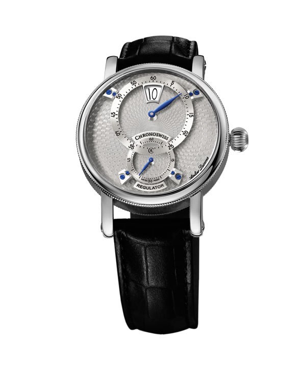 Chronoswiss 瑞宝腕表怎么样?三针一线跳时款腕表(图10)