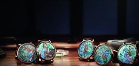 宝珀全新首发五枚“梁祝”微绘珐琅高级定制腕表(图1) 宝珀全新首发五枚“梁祝”微绘珐琅高级定制腕表(图1)