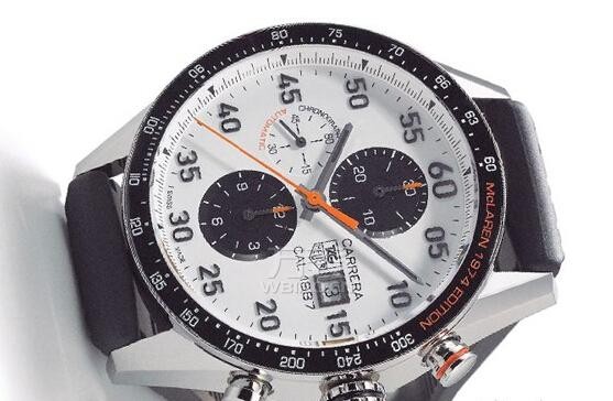 TAG HEUER泰格豪雅：1887计时码表迈凯伦40周年纪念款(图1)