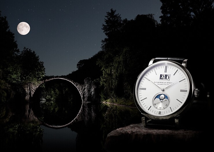 朗格全新SAXONIA MOON PHASE 呈现萨克森迷人月色(图3)