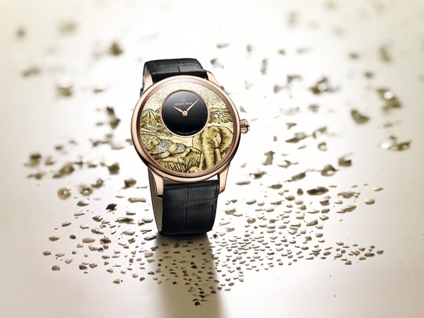 雅克德罗(Jaquet Droz)充满诗意的微缩杰作 鹌鹑蛋壳拼镶工艺(图1)