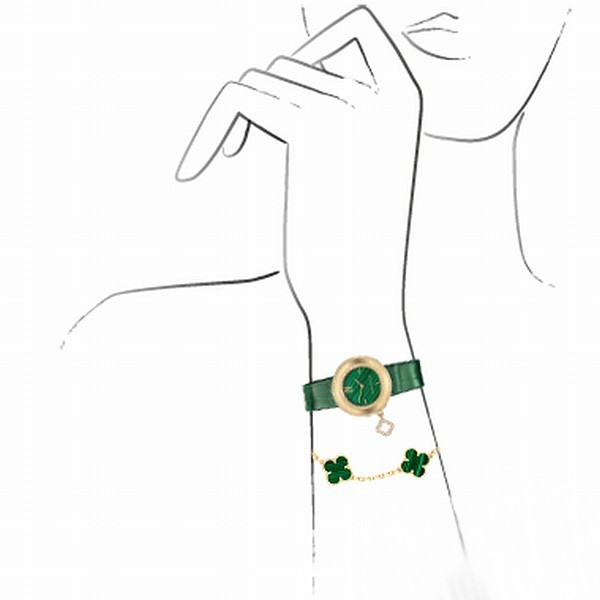 【图】梵克雅宝全新Charms系列换上孔雀石新装(图4) 【图】梵克雅宝全新Charms系列换上孔雀石新装(图4)