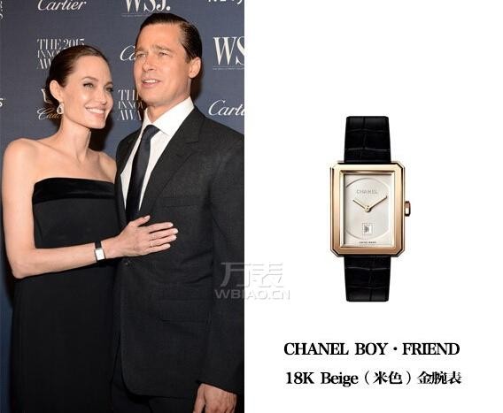 安吉丽娜·朱丽佩戴(米色)金腕表亮相 一款帅气而富有魅力的腕表(图2)