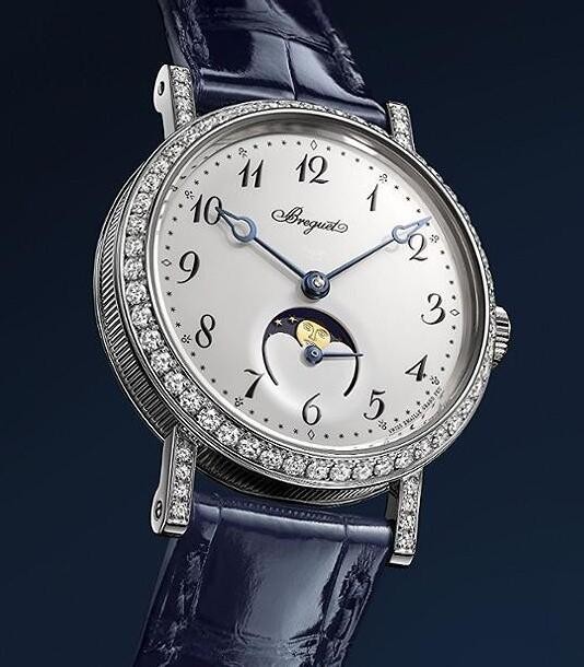 宝玑Classique Phase de Lune Dame9088腕表向创始人表达诚挚的敬意(图1) 宝玑Classique Phase de Lune Dame9088腕表向创始人表达诚挚的敬意(图1)
